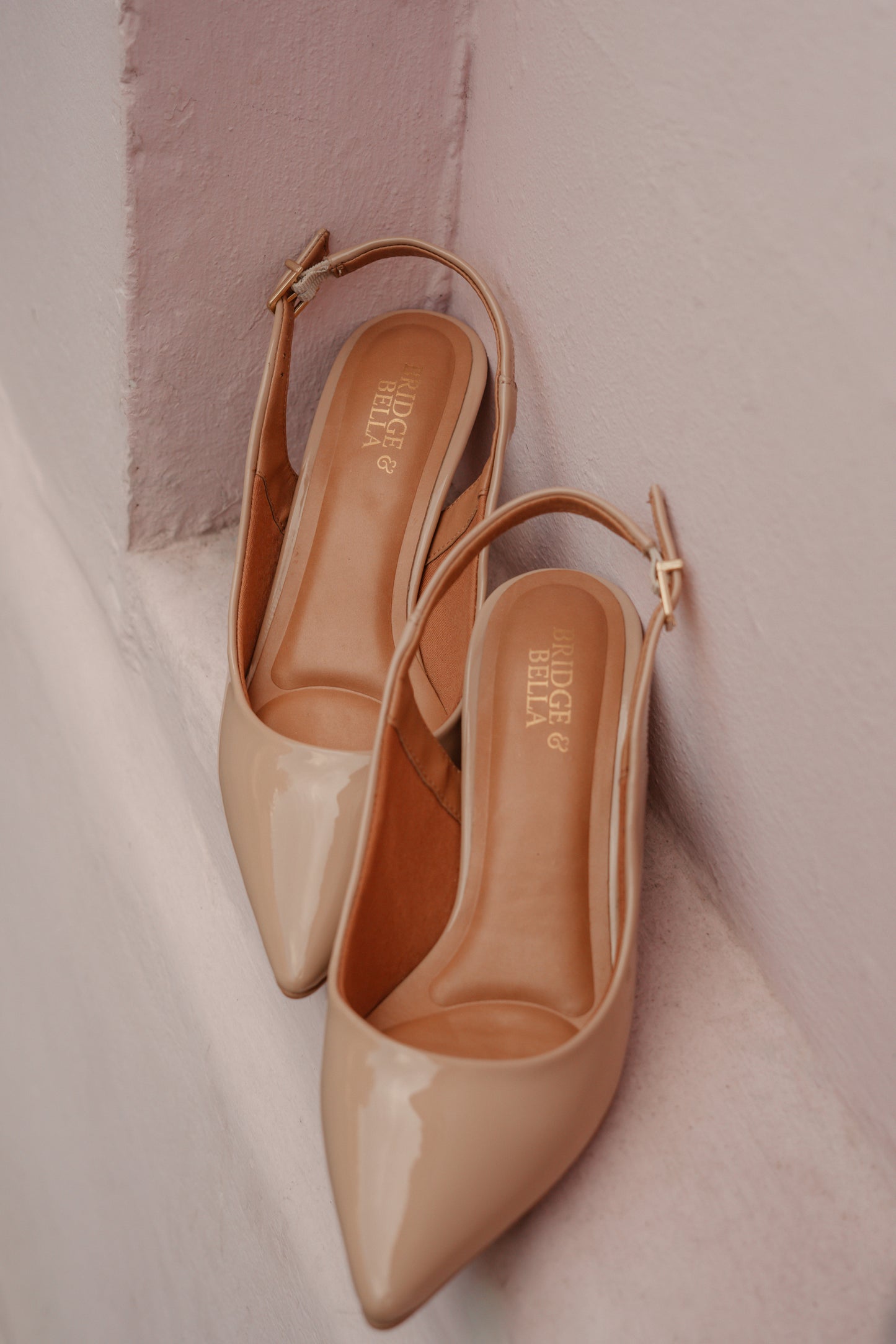 Cassie Slingback Heel - Patent Nude